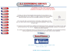 Tablet Screenshot of a-1answering.com